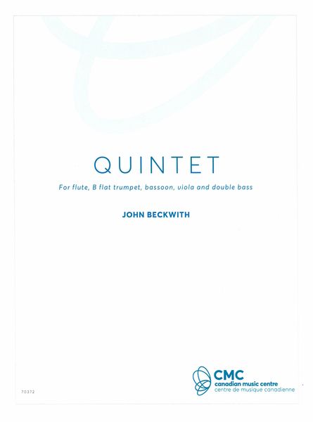 Quintet : For Flute, B Flat Trumpet, Bassoon, Viola and Double Bass (2015).