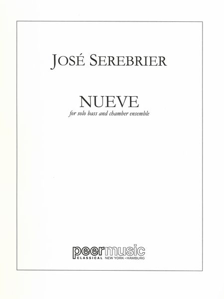 Nueve : For Double Bass and Chamber Ensemble (1970).