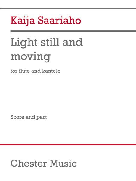 Light Still and Moving : For Flute and Kantele (2016).