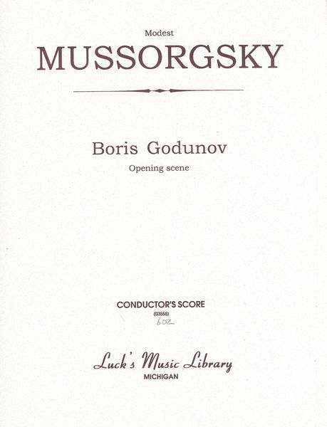 Boris Godunov : Opening Scene / edited by Rimsky-Korsakov.