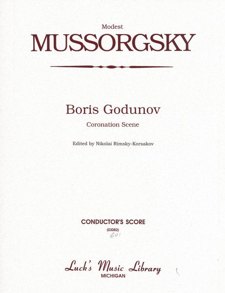 Boris Godunov : Coronation Scene / edited by Rimsky-Korsakov.