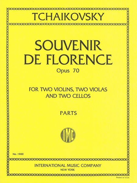 Souvenir De Florence : For String Sextet (Two Violins, Two Violas and Two Cellos).