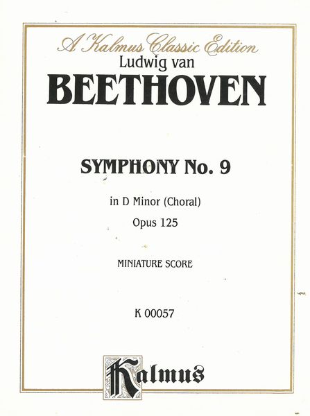 Symphonny No. 9 In D Minor (Choral).