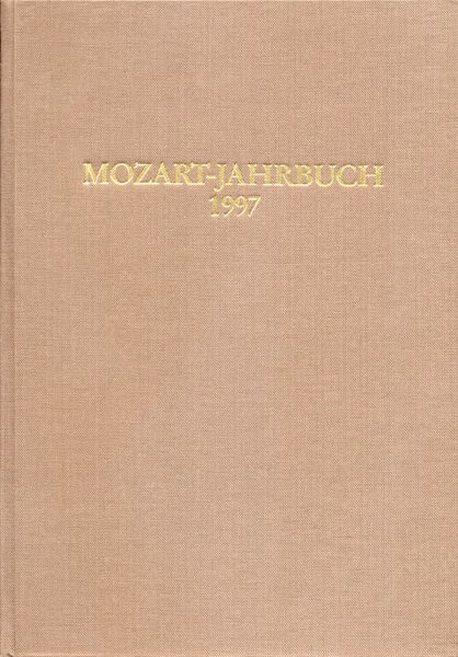 Mozart-Jahrbuch 1997.
