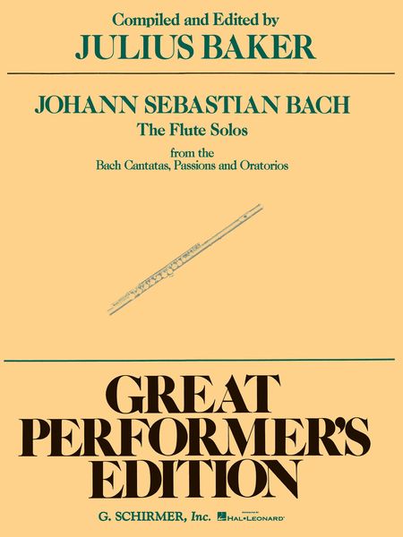 Flute Solos From The Bach Cantatas, Passions, and Oratorios.