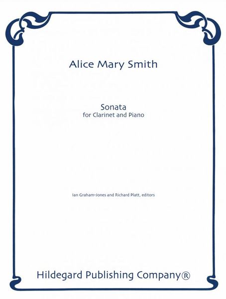 Sonata : For Clarinet and Piano / edited by Ian Graham-Jones.