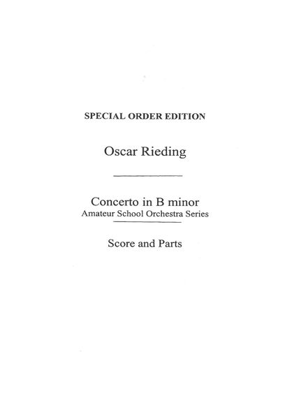 Concerto In B Minor, Op. 35 : For Violin & Orchestra.