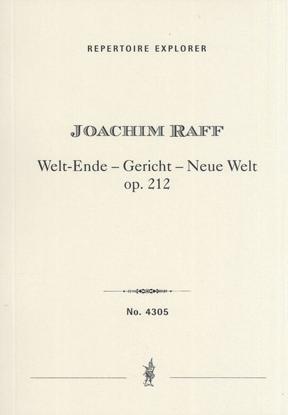 Welt-Ende, Gericht, Neue Welt, Op. 212.