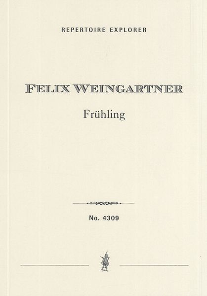 Frühling, Op. 80 : Symphonische Dichtung In Form von Variationen Für Grosses Orchester.