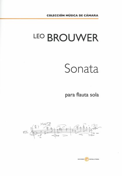 Sonata : Para Flauta Sola.