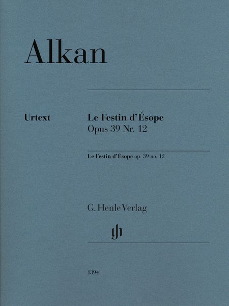 Le Festin d'Ésope, Op. 39 No. 12 : Pour Piano / edited by Norbert Gertsch.