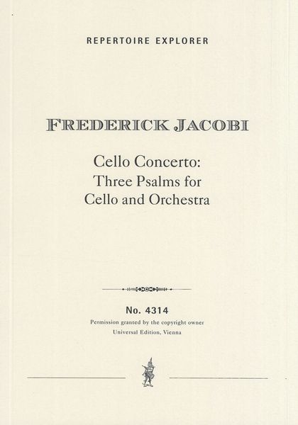 Cello Concerto : Three Psalms For Cello and Orchestra.