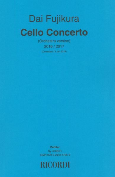 Cello Concerto (Orchestra Version) (2016/2017).