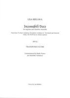 Incessabili Voce : For Soprano and Chamber Ensemble (2013).