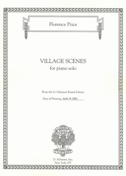 Village Scenes : For Piano Solo / edited by John Michael Cooper.