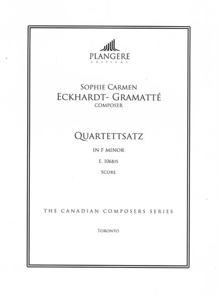 Quartettsatz In F Minor, E 106bis / edited by Brian McDonagh.