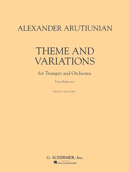 Theme and Variations : For Trumpet and Piano reduction.