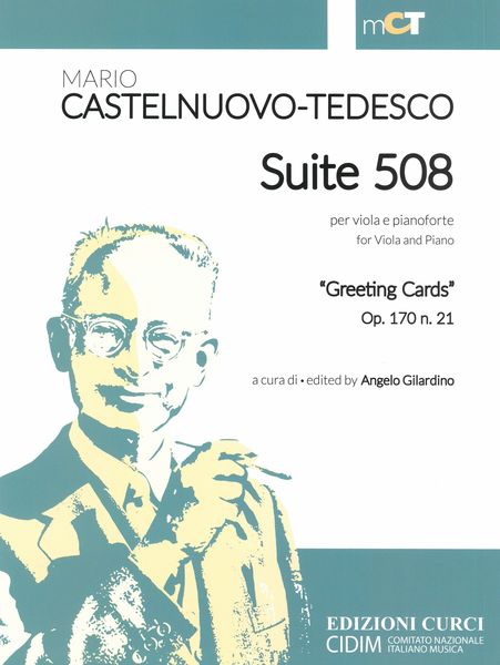 Suite 508 : Per Viola E Pianoforte - Greeting Cards, Op. 170 N. 21 / edited by Angelo Gilardino.