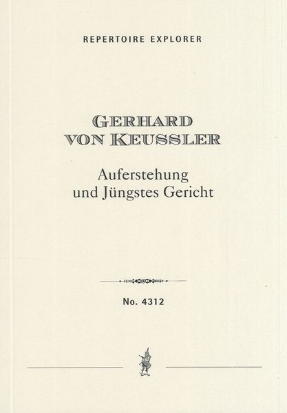 Auferstehung und Jünges Gericht : Fresko Für Orchester und Recitation.