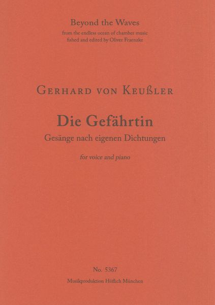 Gefährtin (Gesänge Nach Eigenen Dichtungen) : For Voice and Piano.