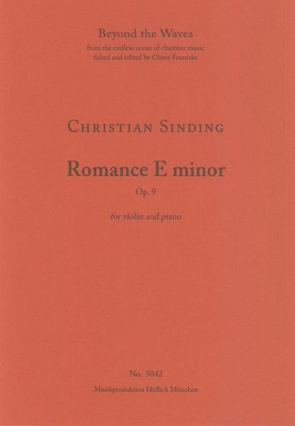 Romance In E Minor, Op. 9 : For Violin and Piano.