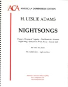 Nightsongs : For Voice and Piano [Download].