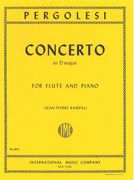 Concerto In D Major : For Flute and Piano / edited by Rampal.