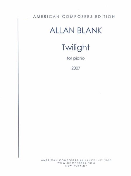 Twilight : For Piano (2007).