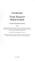Right Weather : For Piano and Chamber Orchestra (2003) [Download].