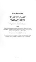 Right Weather : For Piano and Chamber Orchestra (2003) [Download].
