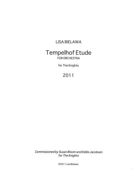Tempelhof Etude : For Chamber Orchestra (2011) [Download].