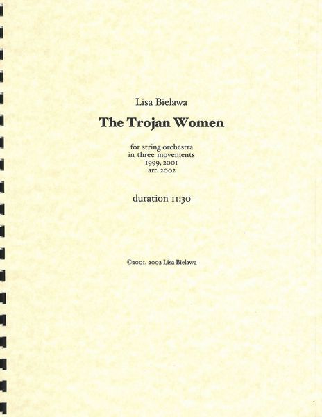 Trojan Women : For String Orchestra [Download].