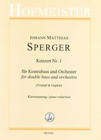Konzert Nr. 1 : Für Kontrabass und Orchester - Piano reduction.