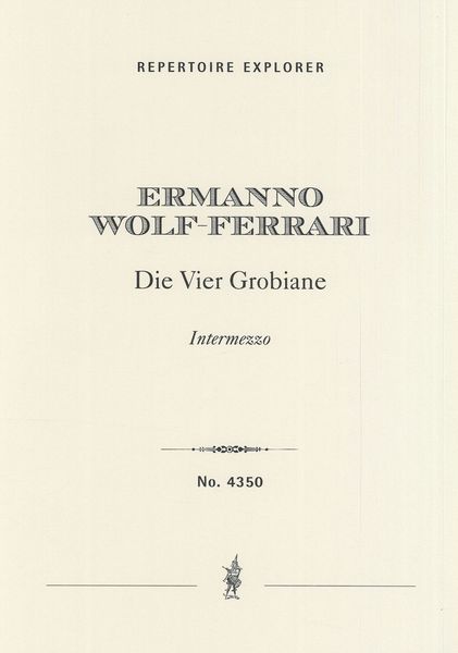 Vier Grobiane : Intermezzo Aus der Musikalischen Komödie.