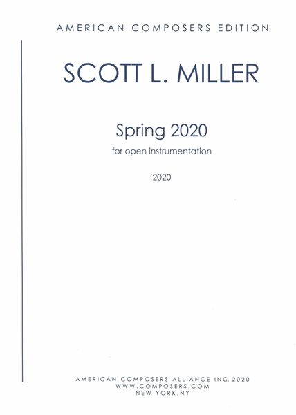 Spring 2020 : For Open Instrumentation (2020).