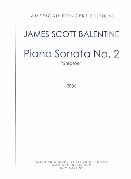 Piano Sonata No. 2 : Steptoe (2006).