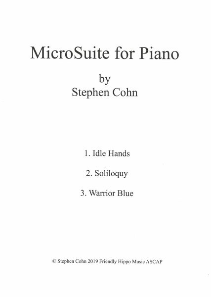 Microsuite : For Piano.