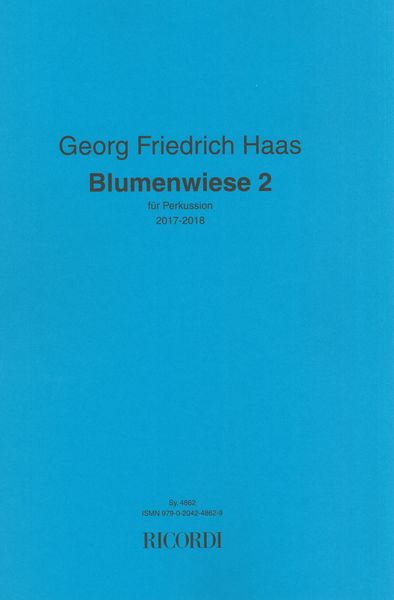 Blumenwise 2 : Für Perkussion (2017-2018).