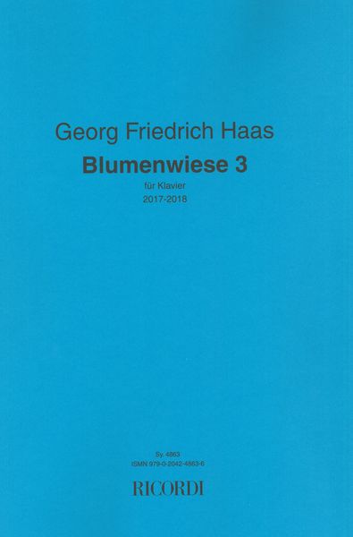 Blumenwise 3 : Für Klavier (2017-18).