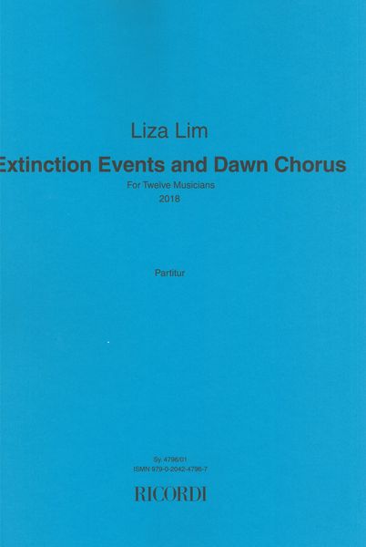 Extinction Events and Dawn Chorus : For Twelve Musicians (2018).