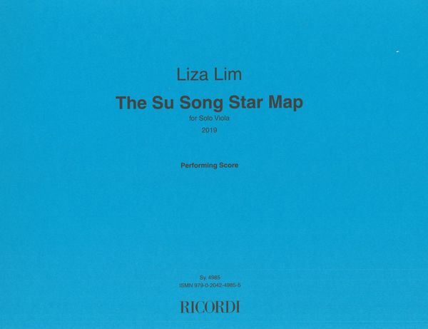 Su Song Star Map : For Solo Viola (2019).