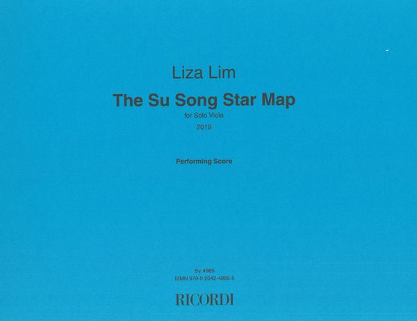 Su Song Star Map : For Solo Viola (2019).