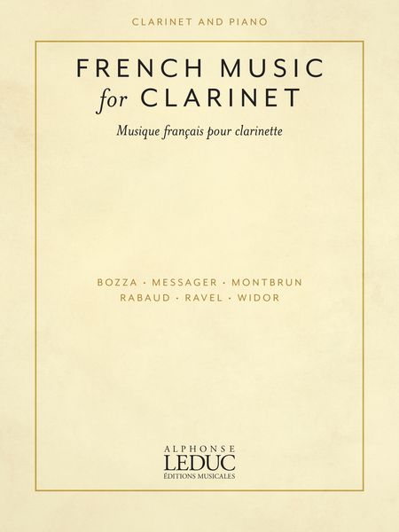 French Music For Clarinet / compiled by Toddy Levy.