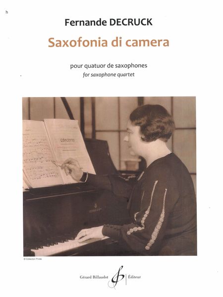 Saxofonia Di Camera : Pour Quatuor De Saxophones.
