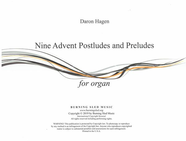 Nine Advent Postludes and Preludes : For Organ.