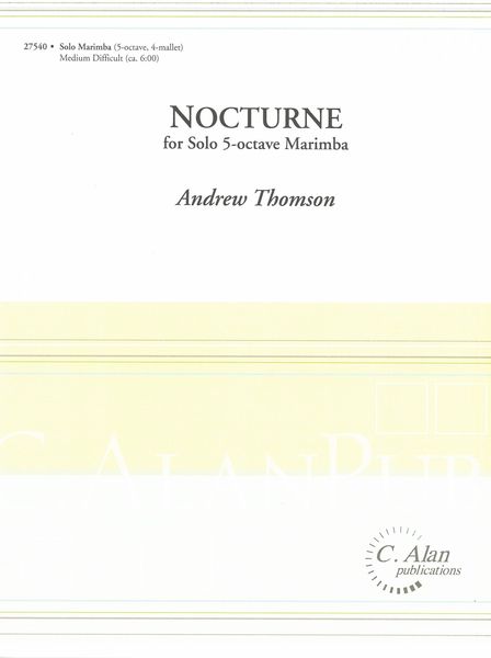 Nocturne : For Solo 5-Octave Marimba.
