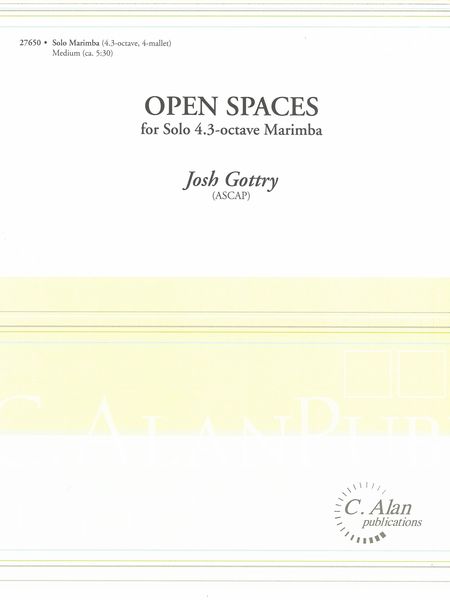 Open Spaces : For Solo 4.3-Octave Marimba.