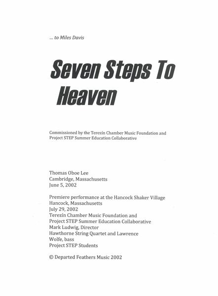 Seven Steps To Heaven : For String Septet (2002).