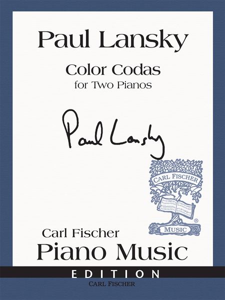 Color Codas : For Two Pianos.