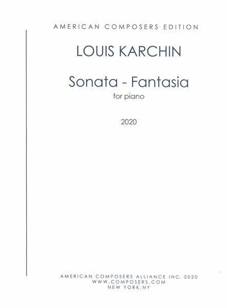 Sonata-Fantasia : For Piano (2020) [Download].